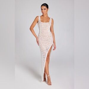 LOUISA WHITE Dress - Like New, Worn Once with Box